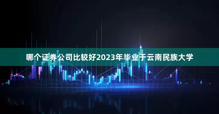 哪个证券公司比较好2023年毕业于云南民族大学