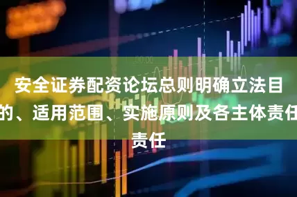 安全证券配资论坛总则明确立法目的、适用范围、实施原则及各主体责任